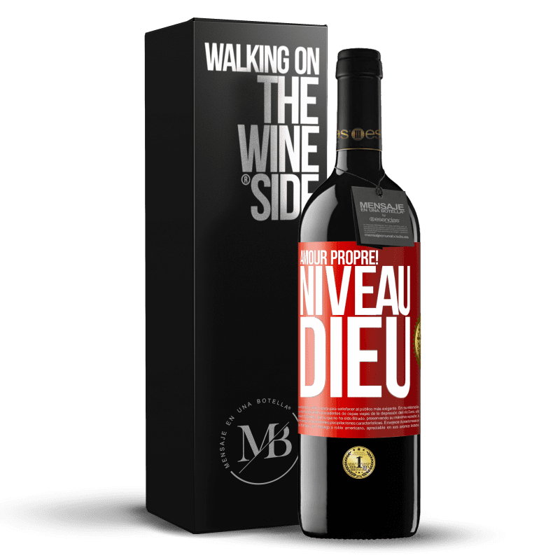 39,95 € Envoi gratuit | Vin rouge Édition RED MBE Réserve Amour propre! Niveau Dieu Étiquette Rouge. Étiquette personnalisable Réserve 12 Mois Récolte 2016 Tempranillo