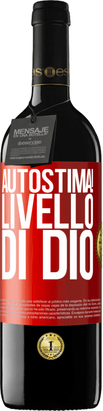 39,95 € Spedizione Gratuita | Vino rosso Edizione RED MBE Riserva Autostima! Livello di Dio Etichetta Rossa. Etichetta personalizzabile Riserva 12 Mesi Raccogliere 2016 Tempranillo