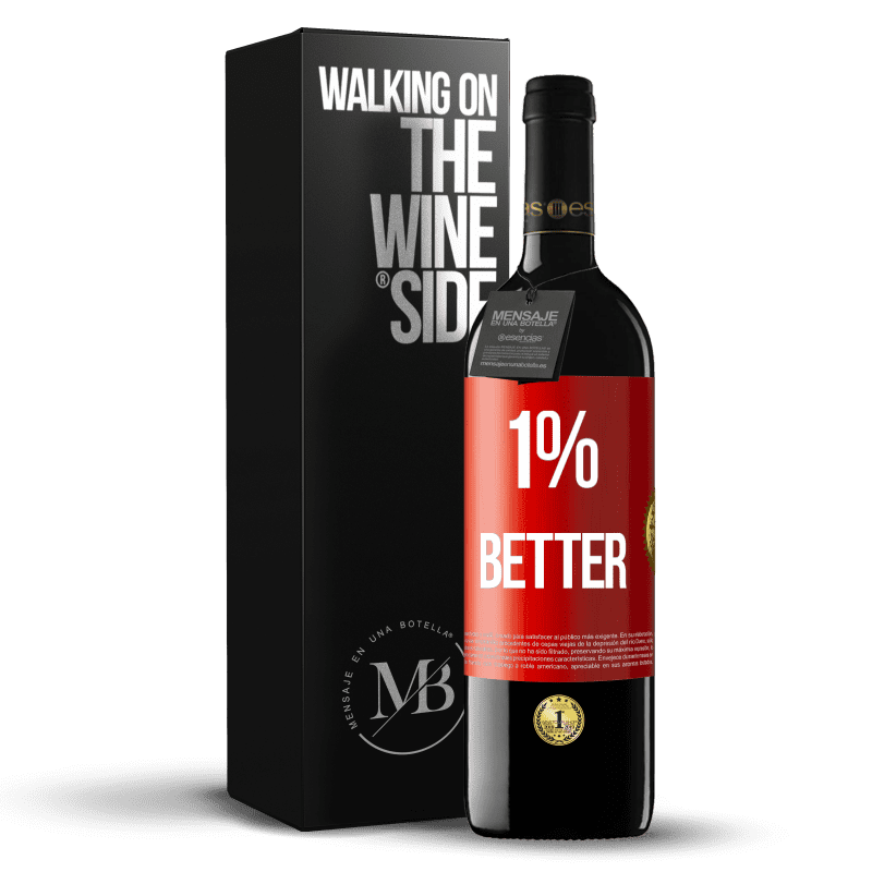 39,95 € Free Shipping | Red Wine RED Edition MBE Reserve 1% Better Red Label. Customizable label Reserve 12 Months Harvest 2014 Tempranillo