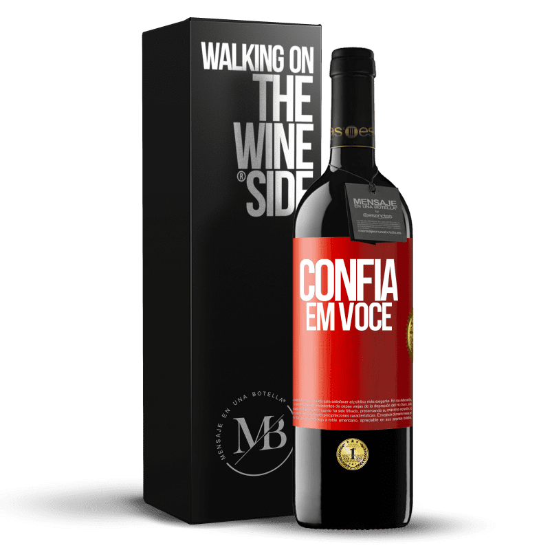 39,95 € Envio grátis | Vinho tinto Edição RED MBE Reserva Confia em você Etiqueta Vermelha. Etiqueta personalizável Reserva 12 Meses Colheita 2015 Tempranillo