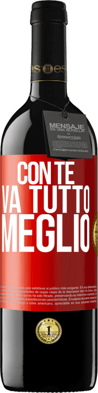 39,95 € | Vino rosso Edizione RED MBE Riserva Con te va tutto meglio Etichetta Rossa. Etichetta personalizzabile Riserva 12 Mesi Raccogliere 2016 Tempranillo