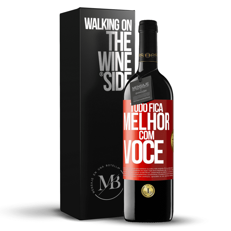 39,95 € Envio grátis | Vinho tinto Edição RED MBE Reserva Tudo fica melhor com você Etiqueta Vermelha. Etiqueta personalizável Reserva 12 Meses Colheita 2015 Tempranillo