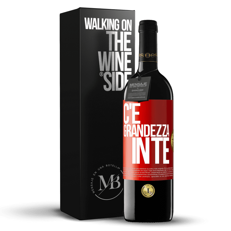 39,95 € Spedizione Gratuita | Vino rosso Edizione RED MBE Riserva C'è grandezza in te Etichetta Rossa. Etichetta personalizzabile Riserva 12 Mesi Raccogliere 2016 Tempranillo
