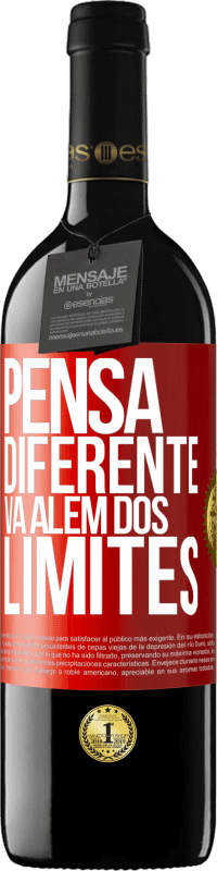 Envio grátis | Vinho tinto Edição RED MBE Reserva Pensa diferente. Vá além dos limites Etiqueta Vermelha. Etiqueta personalizável Reserva 12 Meses Colheita 2014 Tempranillo