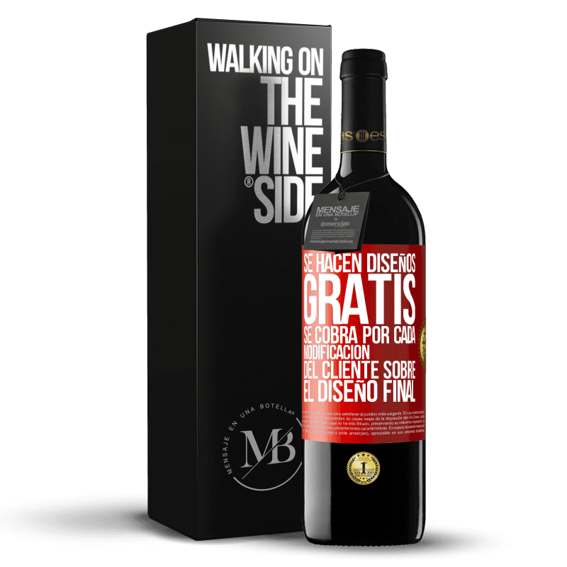 39,95 € Envío gratis | Vino Tinto Edición RED MBE Reserva Se hacen diseños gratis. Se cobra por cada modificación del cliente sobre el diseño final Etiqueta Roja. Etiqueta personalizable Reserva 12 Meses Cosecha 2014 Tempranillo