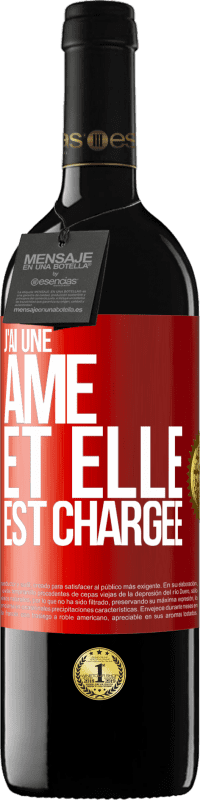 39,95 € Envoi gratuit | Vin rouge Édition RED MBE Réserve J'ai une âme et elle est chargée Étiquette Rouge. Étiquette personnalisable Réserve 12 Mois Récolte 2016 Tempranillo