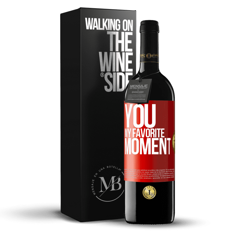 39,95 € Free Shipping | Red Wine RED Edition MBE Reserve You. My favorite moment Red Label. Customizable label Reserve 12 Months Harvest 2014 Tempranillo