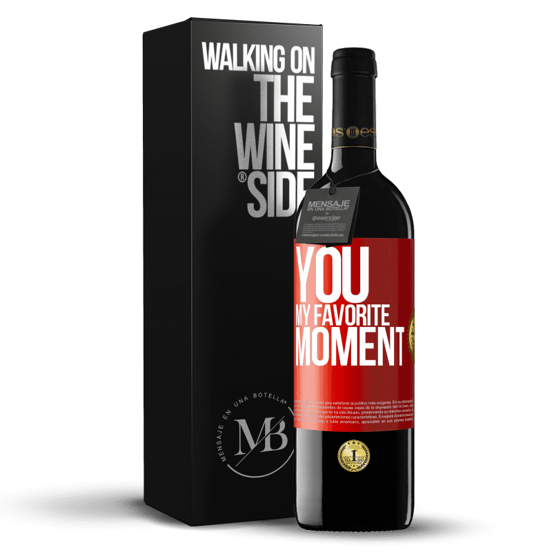 39,95 € Free Shipping | Red Wine RED Edition MBE Reserve You. My favorite moment Red Label. Customizable label Reserve 12 Months Harvest 2016 Tempranillo