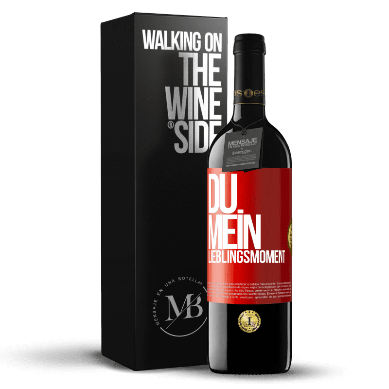 39,95 € Kostenloser Versand | Rotwein RED Ausgabe MBE Reserve Du. Mein Lieblingsmoment Rote Markierung. Anpassbares Etikett Reserve 12 Monate Ernte 2015 Tempranillo