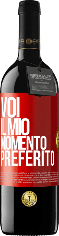 Spedizione Gratuita | Vino rosso Edizione RED MBE Riserva Voi. Il mio momento preferito Etichetta Rossa. Etichetta personalizzabile Riserva 12 Mesi Raccogliere 2014 Tempranillo