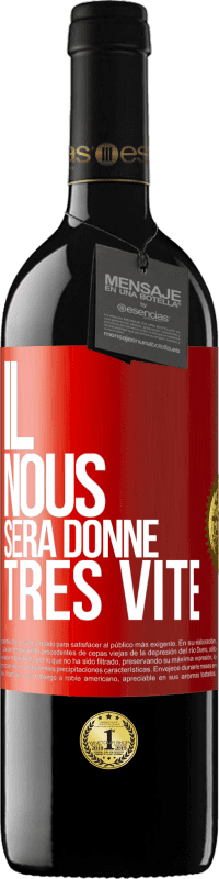 Envoi gratuit | Vin rouge Édition RED MBE Réserve Il nous sera donné très vite Étiquette Rouge. Étiquette personnalisable Réserve 12 Mois Récolte 2014 Tempranillo