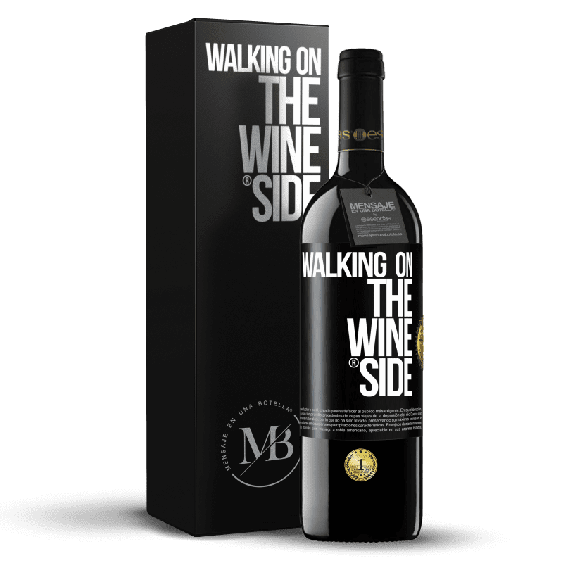 39,95 € Envoi gratuit | Vin rouge Édition RED MBE Réserve Walking on the Wine Side® Étiquette Noire. Étiquette personnalisable Réserve 12 Mois Récolte 2015 Tempranillo