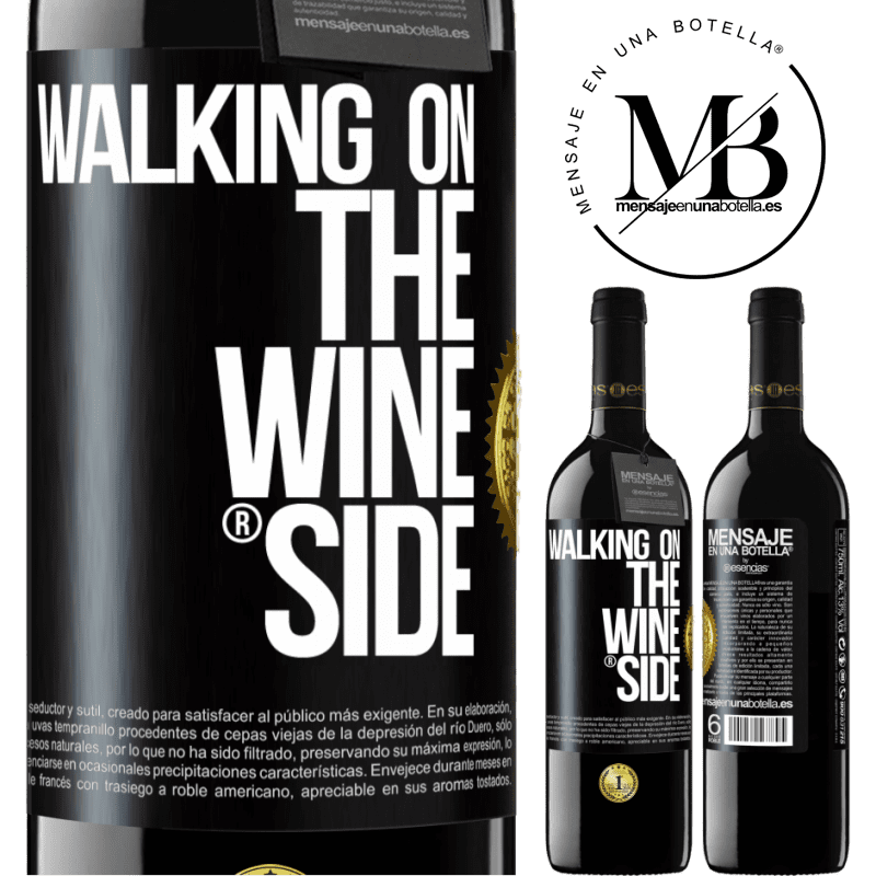 39,95 € Spedizione Gratuita | Vino rosso Edizione RED MBE Riserva Walking on the Wine Side® Etichetta Nera. Etichetta personalizzabile Riserva 12 Mesi Raccogliere 2015 Tempranillo