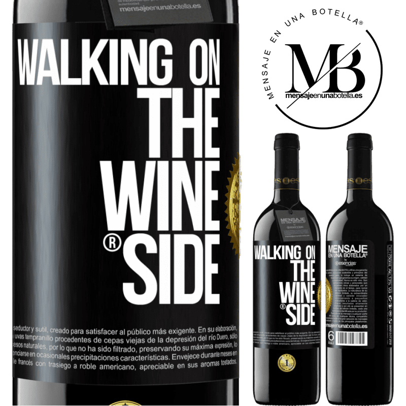 39,95 € Бесплатная доставка | Красное вино Издание RED MBE Бронировать Walking on the Wine Side® Черная метка. Настраиваемая этикетка Бронировать 12 Месяцы Урожай 2015 Tempranillo