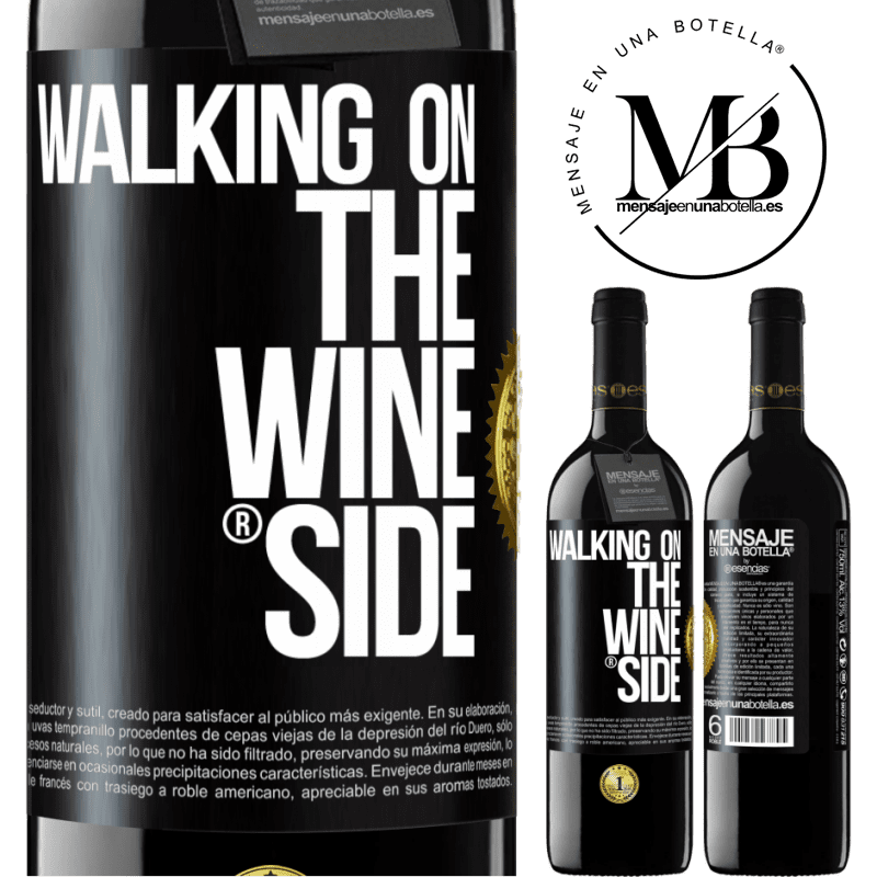 39,95 € Бесплатная доставка | Красное вино Издание RED MBE Бронировать Walking on the Wine Side® Черная метка. Настраиваемая этикетка Бронировать 12 Месяцы Урожай 2016 Tempranillo