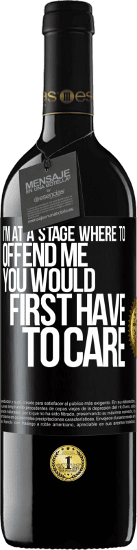 «I'm at a stage where to offend me, you would first have to care» RED Edition MBE Reserve