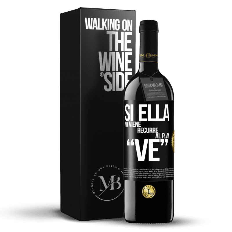 39,95 € Spedizione Gratuita | Vino rosso Edizione RED MBE Riserva Si ella no viene, recurre al plan VE Etichetta Nera. Etichetta personalizzabile Riserva 12 Mesi Raccogliere 2016 Tempranillo