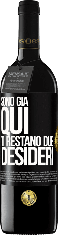 39,95 € Spedizione Gratuita | Vino rosso Edizione RED MBE Riserva Sono già qui. Ti restano due desideri Etichetta Nera. Etichetta personalizzabile Riserva 12 Mesi Raccogliere 2016 Tempranillo