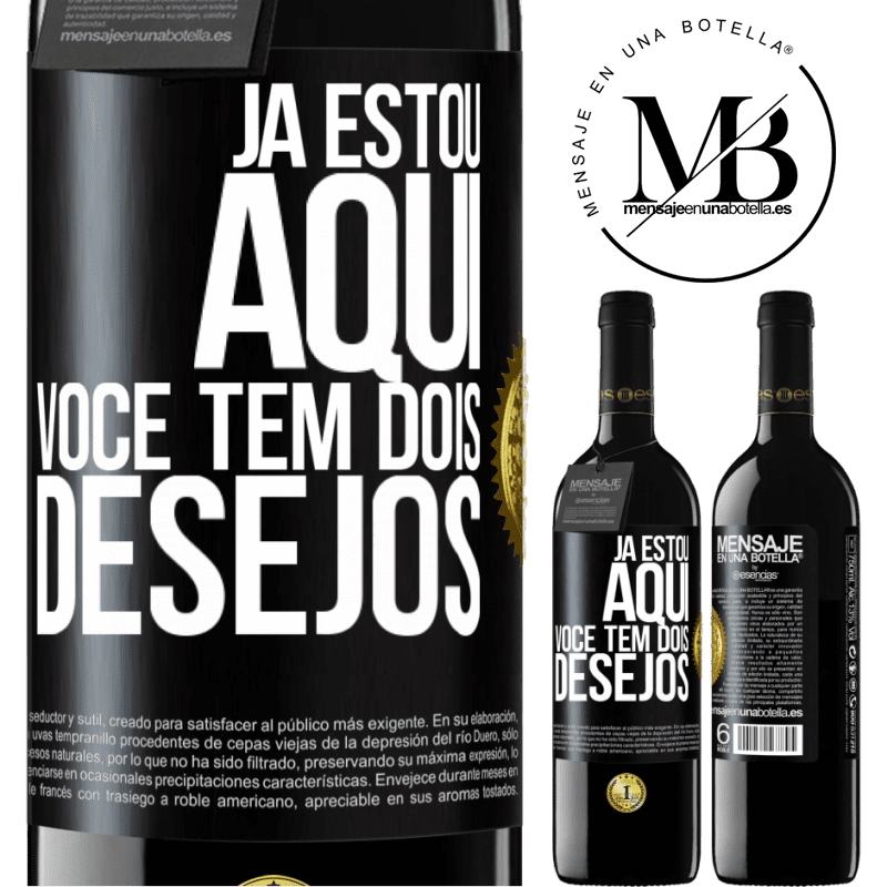 39,95 € Envio grátis | Vinho tinto Edição RED MBE Reserva Já estou aqui. Você tem dois desejos Etiqueta Preta. Etiqueta personalizável Reserva 12 Meses Colheita 2016 Tempranillo