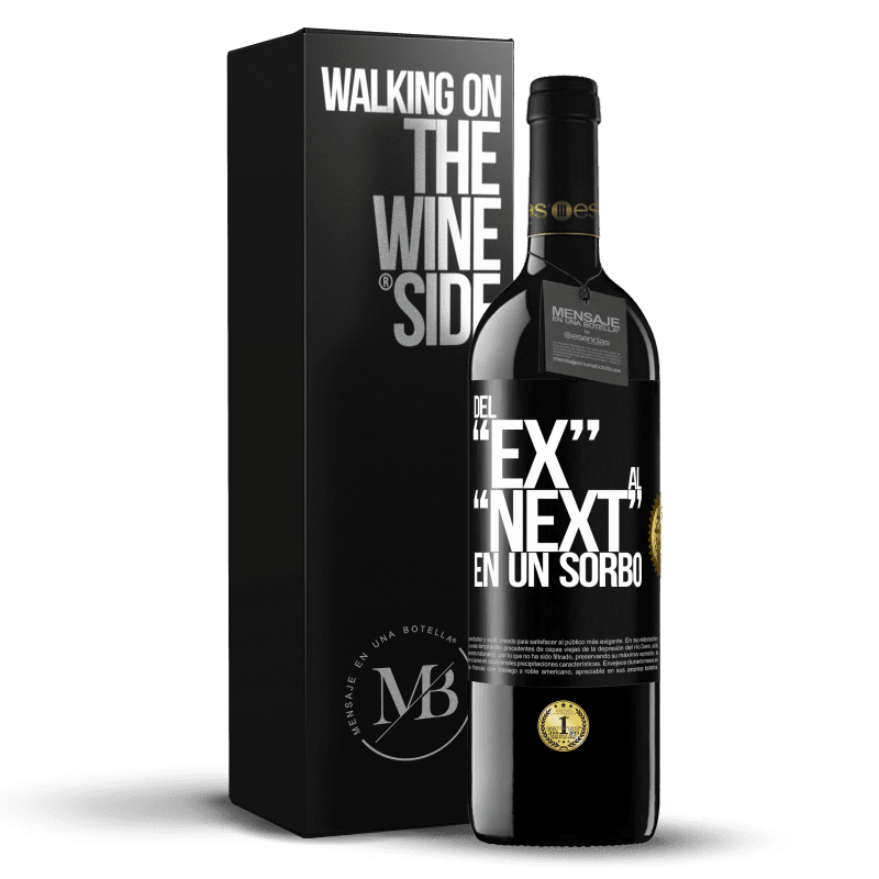 39,95 € Free Shipping | Red Wine RED Edition MBE Reserve Del EX al NEXT en un sorbo Black Label. Customizable label Reserve 12 Months Harvest 2014 Tempranillo