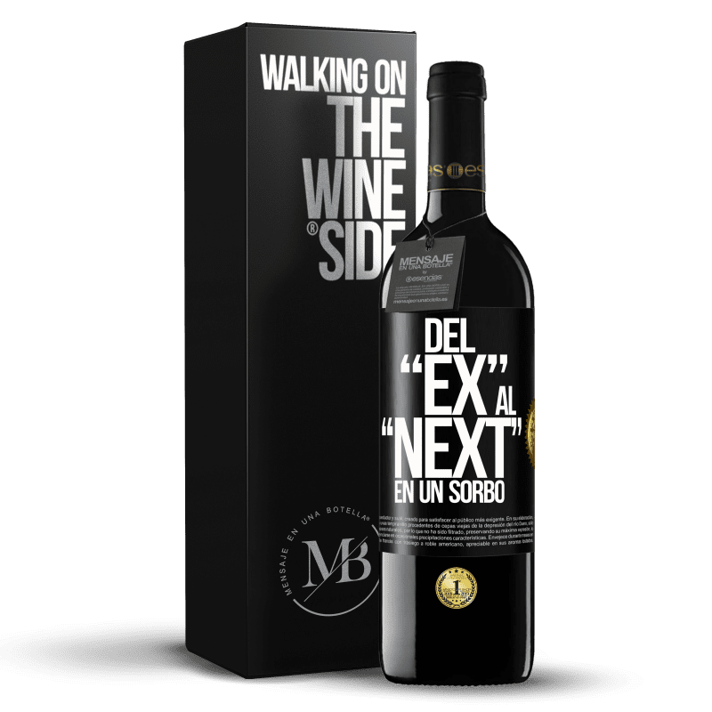 39,95 € Envío gratis | Vino Tinto Edición RED MBE Reserva Del EX al NEXT en un sorbo Etiqueta Negra. Etiqueta personalizable Reserva 12 Meses Cosecha 2015 Tempranillo