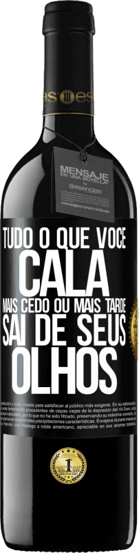 «Tudo o que você cala mais cedo ou mais tarde sai de seus olhos» Edição RED MBE Reserva