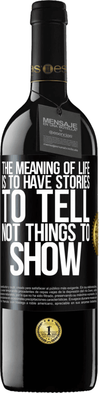 «Смысл жизни - рассказывать истории, а не показывать» Издание RED MBE Бронировать