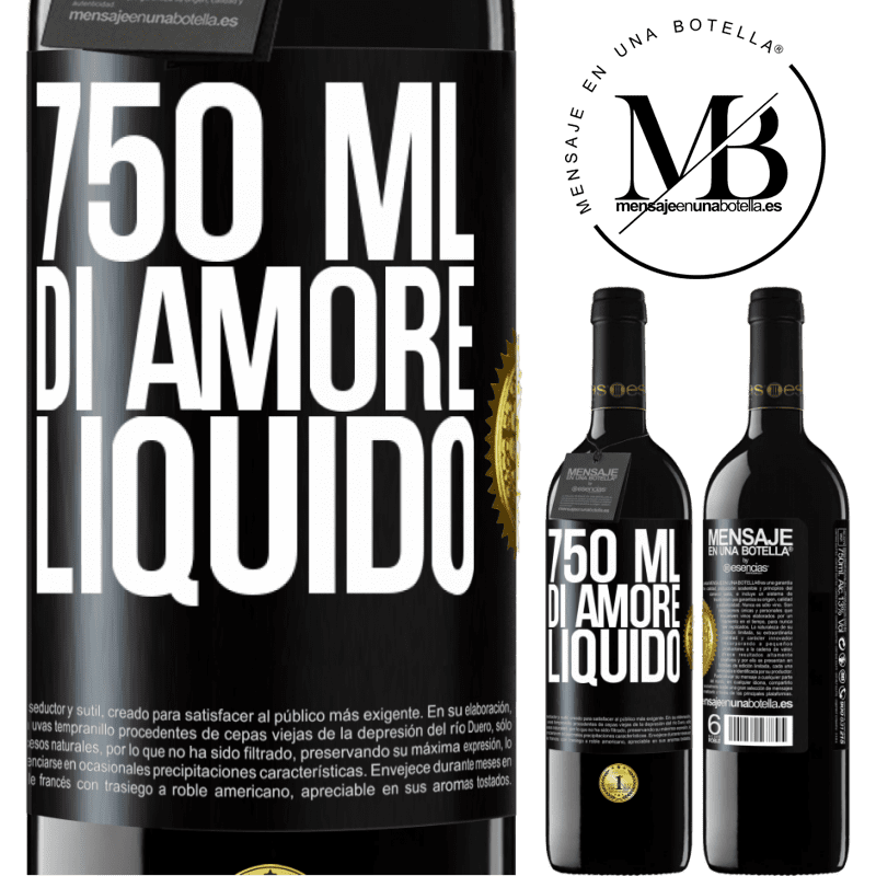 39,95 € Spedizione Gratuita | Vino rosso Edizione RED MBE Riserva 750 ml di amore liquido Etichetta Nera. Etichetta personalizzabile Riserva 12 Mesi Raccogliere 2015 Tempranillo