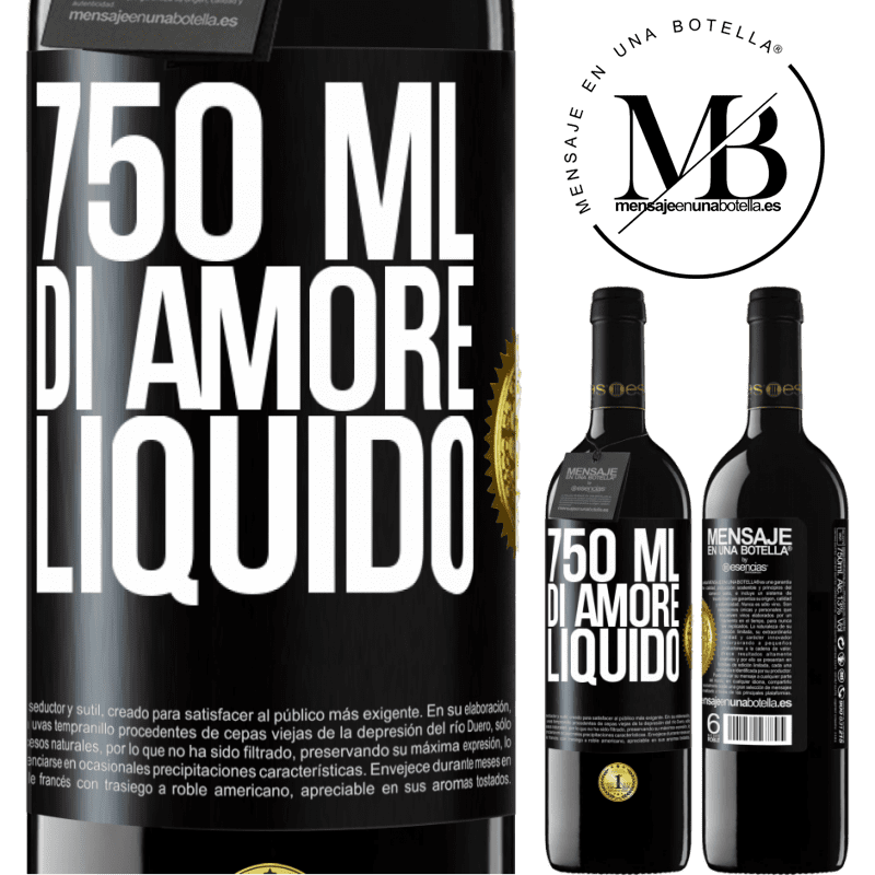 39,95 € Spedizione Gratuita | Vino rosso Edizione RED MBE Riserva 750 ml di amore liquido Etichetta Nera. Etichetta personalizzabile Riserva 12 Mesi Raccogliere 2016 Tempranillo