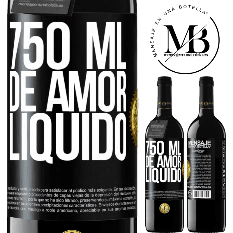 39,95 € Envio grátis | Vinho tinto Edição RED MBE Reserva 750 ml de amor líquido Etiqueta Preta. Etiqueta personalizável Reserva 12 Meses Colheita 2016 Tempranillo