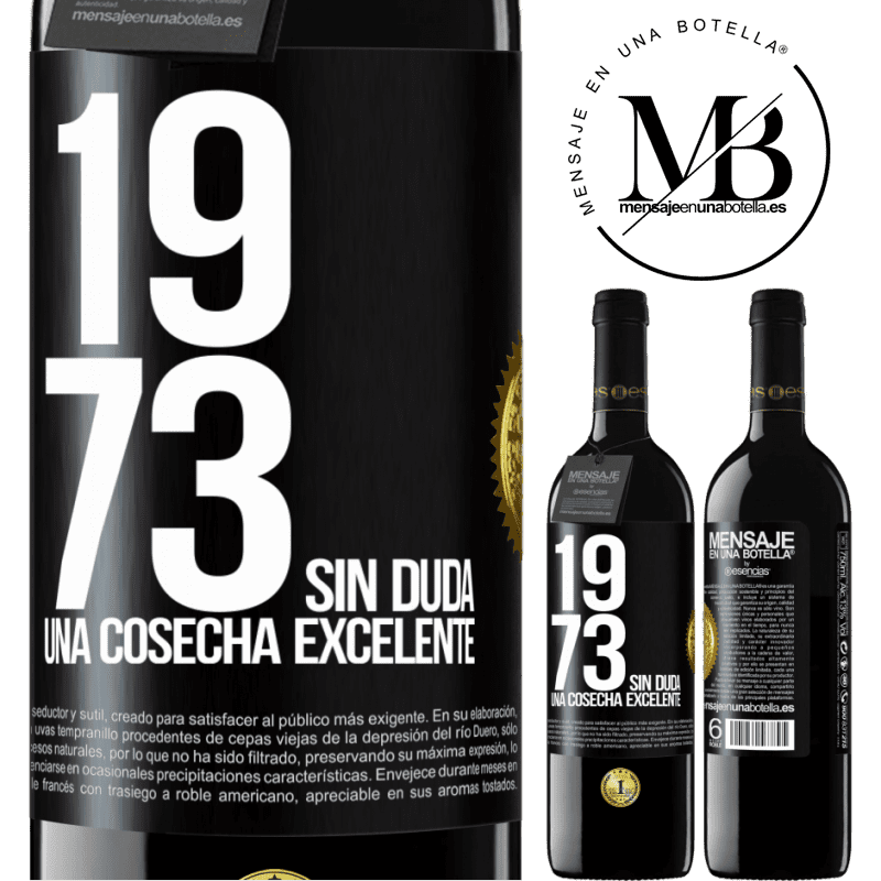 39,95 € Envío gratis | Vino Tinto Edición RED MBE Reserva 1973. Sin duda, una cosecha excelente Etiqueta Negra. Etiqueta personalizable Reserva 12 Meses Cosecha 2014 Tempranillo