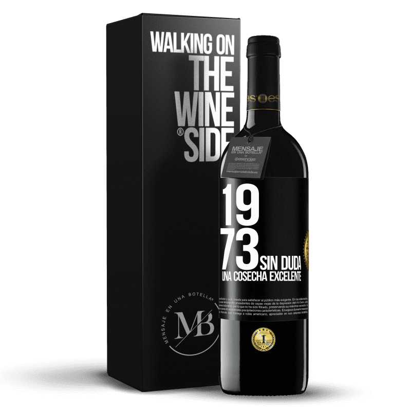 39,95 € Envío gratis | Vino Tinto Edición RED MBE Reserva 1973. Sin duda, una cosecha excelente Etiqueta Negra. Etiqueta personalizable Reserva 12 Meses Cosecha 2015 Tempranillo