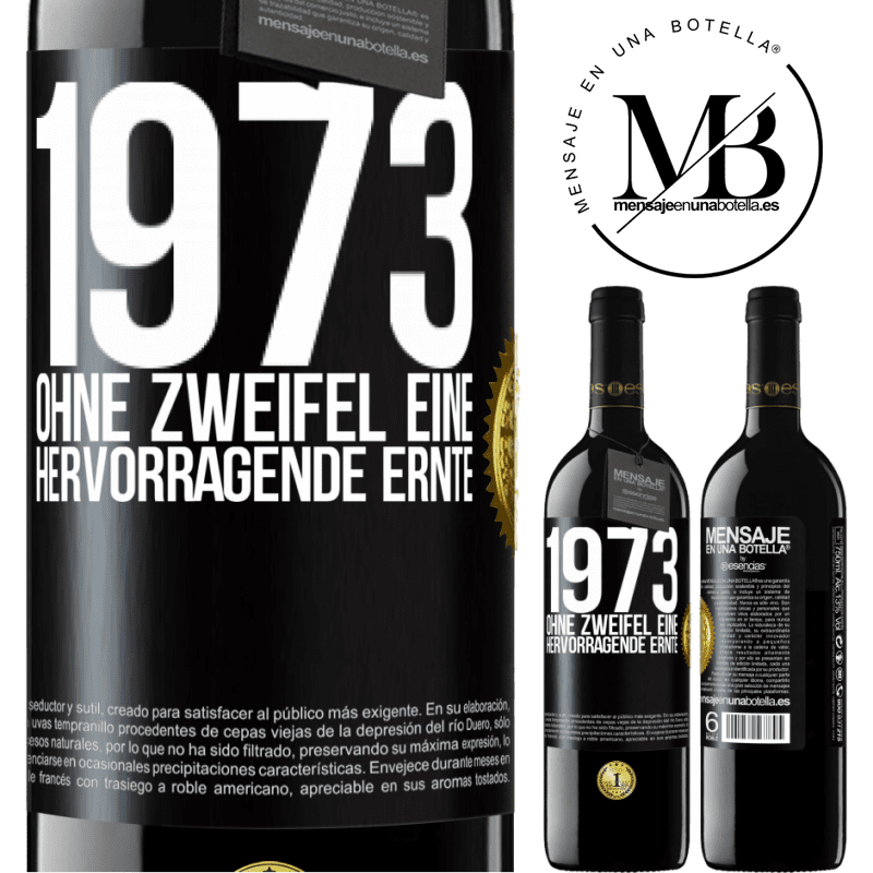 39,95 € Kostenloser Versand | Rotwein RED Ausgabe MBE Reserve 1973. Ohne Zweifel eine hervorragende Ernte Schwarzes Etikett. Anpassbares Etikett Reserve 12 Monate Ernte 2016 Tempranillo