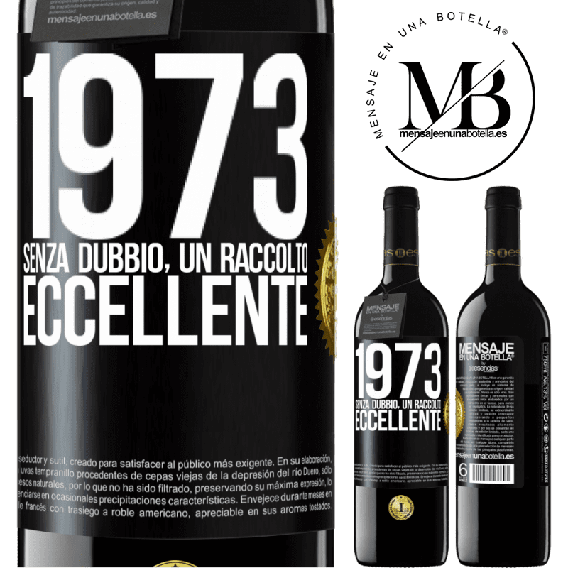 39,95 € Spedizione Gratuita | Vino rosso Edizione RED MBE Riserva 1973. Senza dubbio, un raccolto eccellente Etichetta Nera. Etichetta personalizzabile Riserva 12 Mesi Raccogliere 2014 Tempranillo