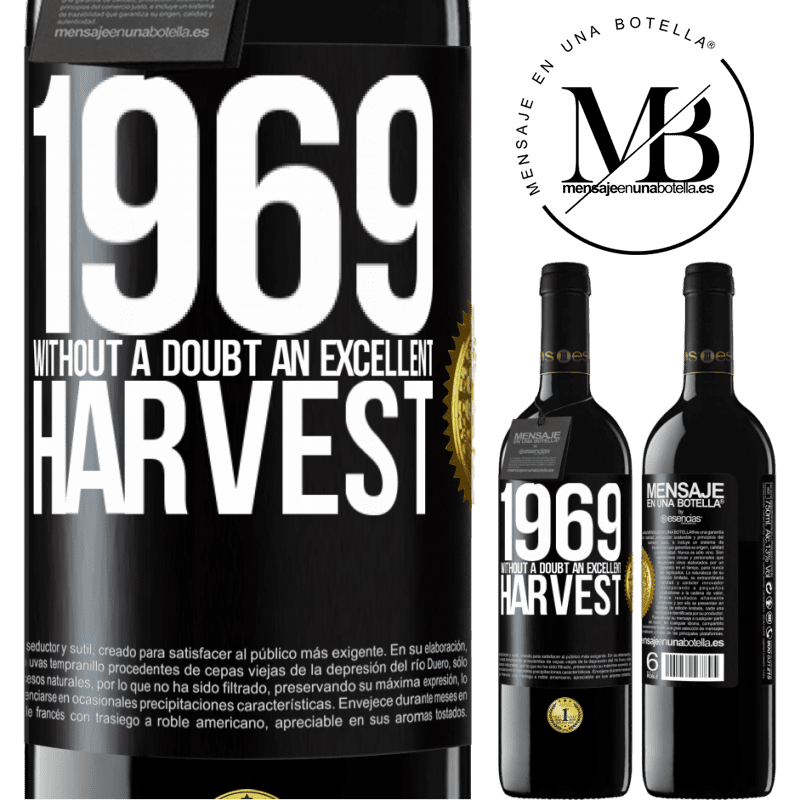 24,95 € Free Shipping | Red Wine RED Edition Crianza 6 Months 1969. Without a doubt, an excellent harvest Black Label. Customizable label Aging in oak barrels 6 Months Harvest 2019 Tempranillo
