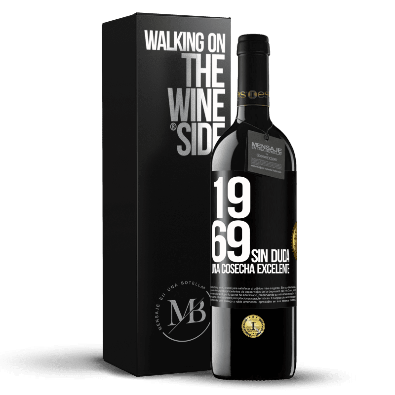 39,95 € Envío gratis | Vino Tinto Edición RED MBE Reserva 1969. Sin duda, una cosecha excelente Etiqueta Negra. Etiqueta personalizable Reserva 12 Meses Cosecha 2015 Tempranillo