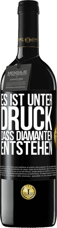 «Es ist unter Druck, dass Diamanten entstehen» RED Ausgabe MBE Reserve