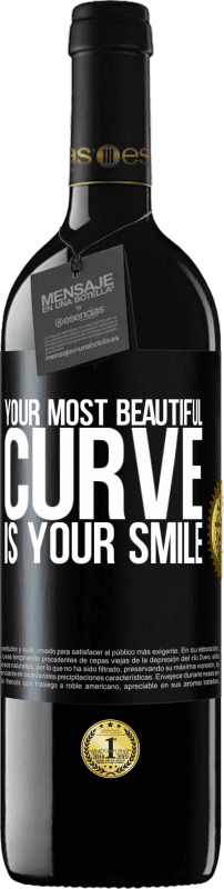 39,95 € 送料無料 | 赤ワイン REDエディション MBE 予約する あなたの最も美しい曲線はあなたの笑顔です ブラックラベル. カスタマイズ可能なラベル 予約する 12 月 収穫 2014 Tempranillo