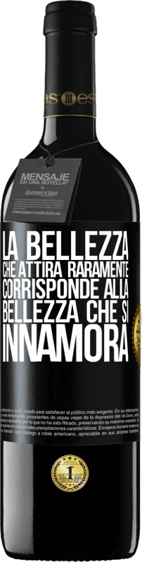 39,95 € | Vino rosso Edizione RED MBE Riserva La bellezza che attira raramente corrisponde alla bellezza che si innamora Etichetta Nera. Etichetta personalizzabile Riserva 12 Mesi Raccogliere 2015 Tempranillo