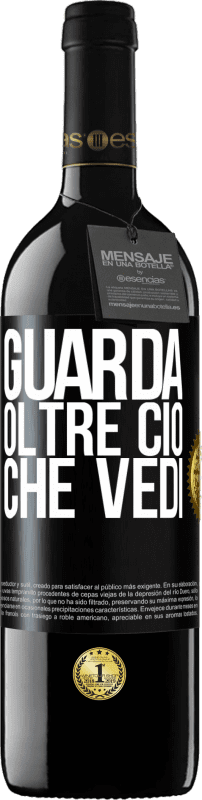 39,95 € Spedizione Gratuita | Vino rosso Edizione RED MBE Riserva Guarda oltre ciò che vedi Etichetta Nera. Etichetta personalizzabile Riserva 12 Mesi Raccogliere 2016 Tempranillo
