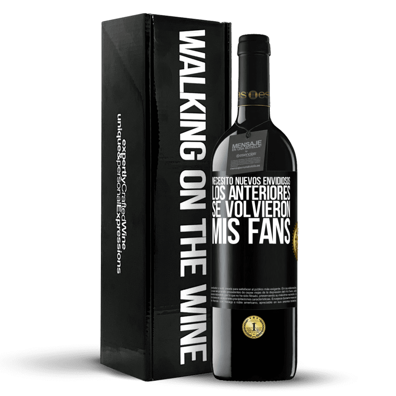 39,95 € Envío gratis | Vino Tinto Edición RED MBE Reserva Necesito nuevos envidiosos. Los anteriores se volvieron mis fans Etiqueta Negra. Etiqueta personalizable Reserva 12 Meses Cosecha 2016 Tempranillo