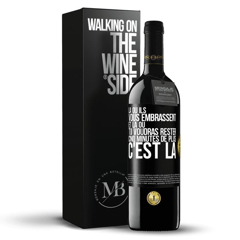 39,95 € Envoi gratuit | Vin rouge Édition RED MBE Réserve Là où ils vous embrassent et là où tu voudras rester cinq minutes de plus, c'est là Étiquette Noire. Étiquette personnalisable Réserve 12 Mois Récolte 2015 Tempranillo