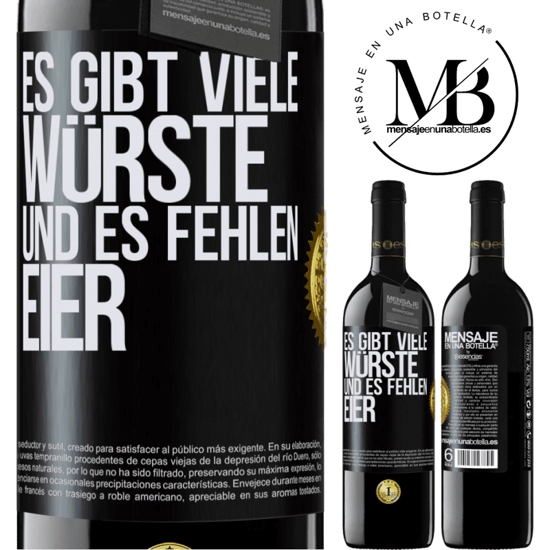 39,95 € Kostenloser Versand | Rotwein RED Ausgabe MBE Reserve Es gibt viele Würste und es fehlen Eier Schwarzes Etikett. Anpassbares Etikett Reserve 12 Monate Ernte 2016 Tempranillo