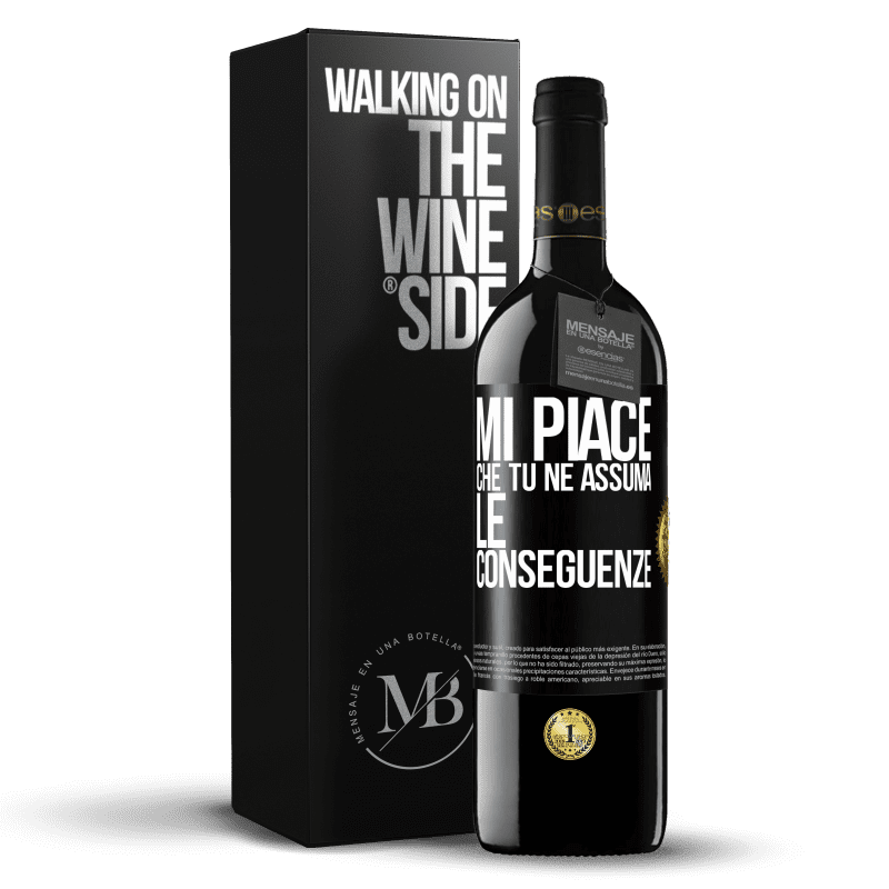 39,95 € Spedizione Gratuita | Vino rosso Edizione RED MBE Riserva Mi piace che tu ne assuma le conseguenze Etichetta Nera. Etichetta personalizzabile Riserva 12 Mesi Raccogliere 2016 Tempranillo