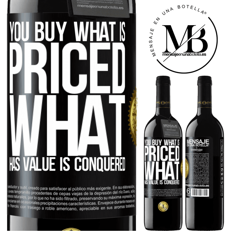 24,95 € Free Shipping | Red Wine RED Edition Crianza 6 Months You buy what is priced. What has value is conquered Black Label. Customizable label Aging in oak barrels 6 Months Harvest 2019 Tempranillo