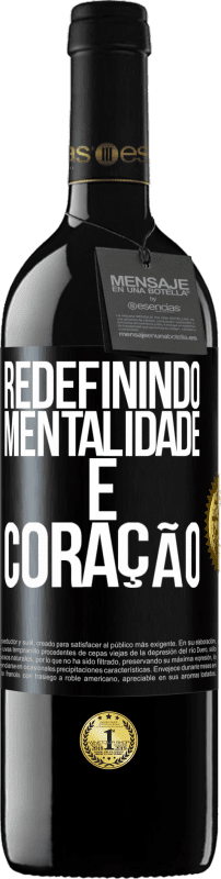 Envio grátis | Vinho tinto Edição RED MBE Reserva Redefinindo mentalidade e coração Etiqueta Preta. Etiqueta personalizável Reserva 12 Meses Colheita 2014 Tempranillo