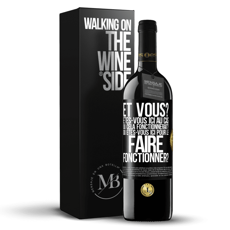 39,95 € Envoi gratuit | Vin rouge Édition RED MBE Réserve Et vous? Êtes-vous ici au cas où cela fonctionnerait? Ou êtes-vous ici pour le faire fonctionner? Étiquette Noire. Étiquette personnalisable Réserve 12 Mois Récolte 2015 Tempranillo