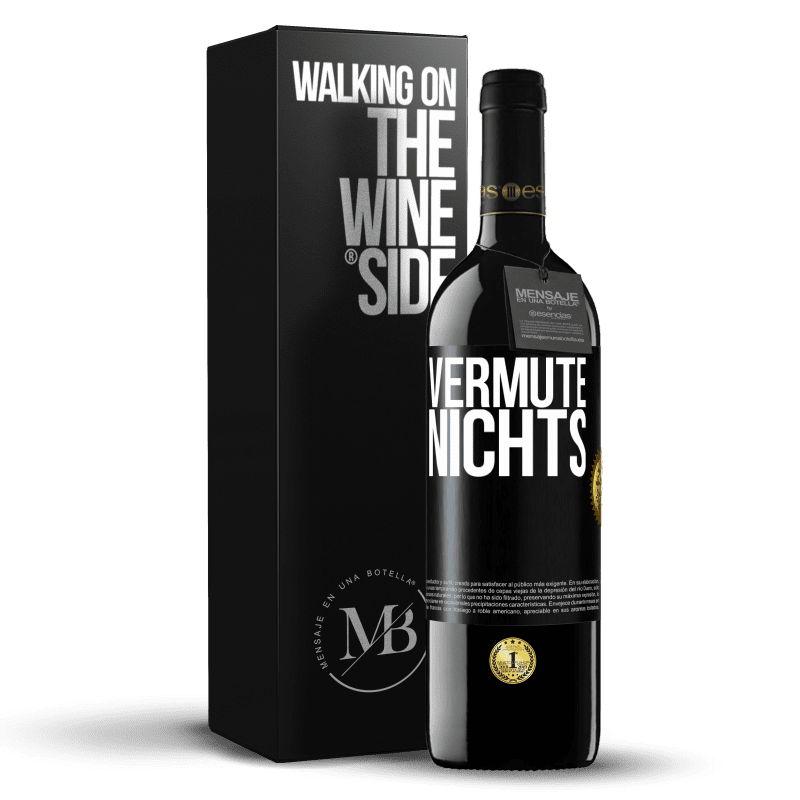 39,95 € Kostenloser Versand | Rotwein RED Ausgabe MBE Reserve Vermute nichts Schwarzes Etikett. Anpassbares Etikett Reserve 12 Monate Ernte 2015 Tempranillo