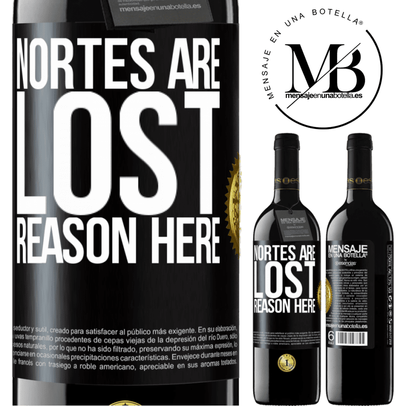 24,95 € Free Shipping | Red Wine RED Edition Crianza 6 Months Nortes are lost. Reason here Black Label. Customizable label Aging in oak barrels 6 Months Harvest 2019 Tempranillo