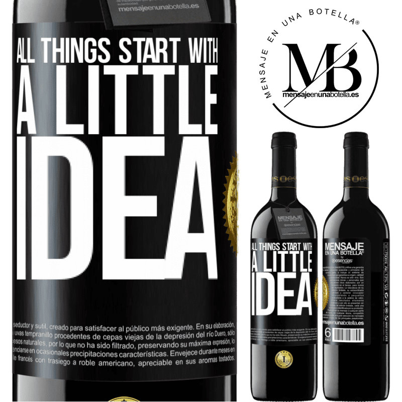 39,95 € Free Shipping | Red Wine RED Edition MBE Reserve It all starts with a little idea Black Label. Customizable label Reserve 12 Months Harvest 2016 Tempranillo